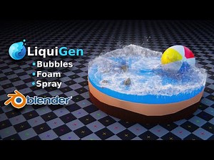 How to import LiquiGen WhiteWater Particles in Blender - Bubbles - Foam - Spray