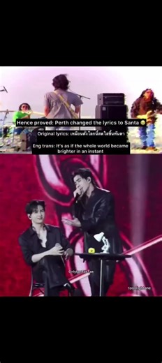 So. PERTH really do change the lyrics to Santa. And this is the 2nd time to😭😭😭 #PerthSanta #Perthppe #Santapp