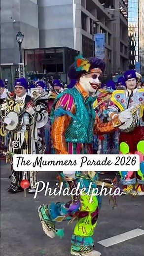Mummers Parade 2026: String Band Captains Doing the Mummers Strut #shorts