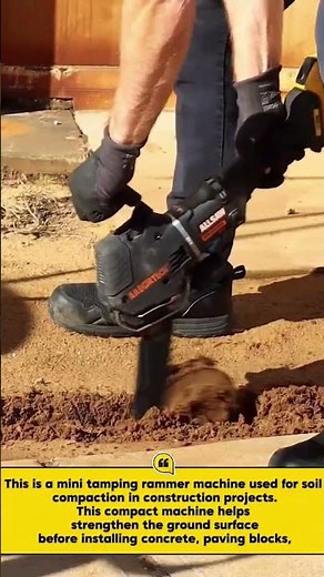 ‎Mini Tamping Rammer Machine – Powerful Soil Compaction Tool for Construction Work