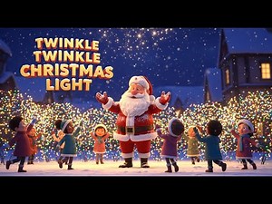 🎄✨ Twinkle Twinkle Christmas Light | Jingle Bell Kids Song | 3D Animation | ZUZU Melody 🎶🌟