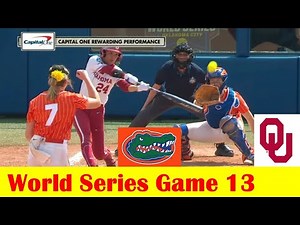 #4 Florida vs #2 Oklahoma Softball Highlights, 2024 NCAA World Series Game 13