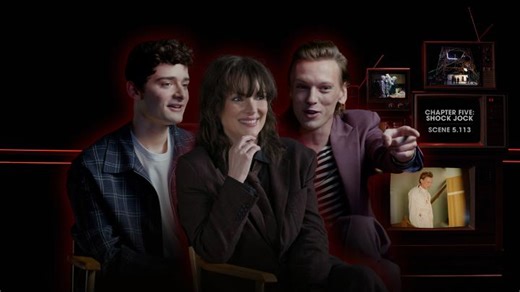 GET OUT. GET OUT! go behind the scenes as the cast and crew dissect the “turning point” in the party’s battle against vecna. | Stranger Things