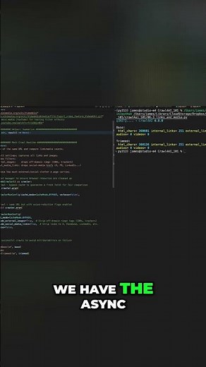 Coding Your Async Web Crawler: Step-by-Step Guide #shorts