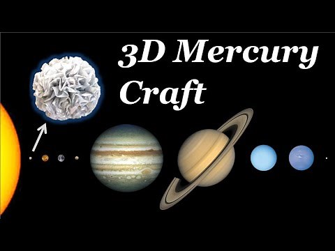 Planets in our Solar System | DIY Science Project | Easy To Do 3D Mercury Model craft