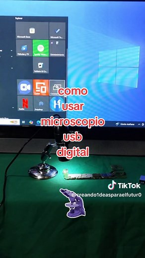 cómo usar microscopio 🔬 digital por USB por primera vez en PC o celular android #miscroscope #microscopio #creandoideas