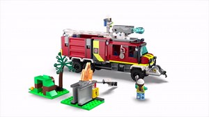 LEGO City Fire Command Unit 60374, Rescue Fire Engine Toy Set, Ultramodern Truck with Land and Air Drones, Emergency Vehicle Toys for Kids Ages 6 Plus