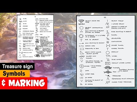 Treasure sign Symbols and Marking