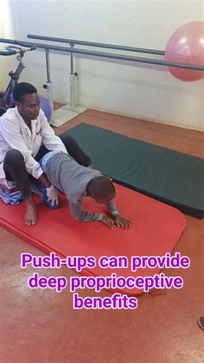 6.6K views · 401 reactions | Push-ups can provide deep proprioceptive input to your muscles and joints. This input can be very regulating for children with delayed milestones. #powerofpushups #Therapymoments #orionecentrekaburugi | Don Orione Centre Kaburugi | Facebook