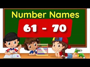 Learn Number Names 61-70 #numbername1to10 #kidslearning #kidseducatio#alphabet #numbername1to50
