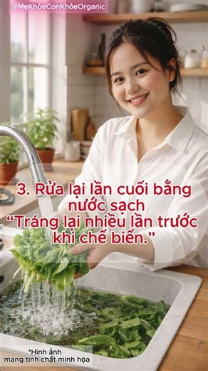 “Cách rửa rau giảm thuốc trừ sâu”