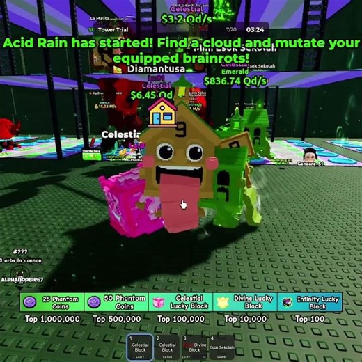 I opened SO many lucky blocks #aa23 #roblox #newupdateinrobloxbedwars #stumbleguys #entertainment