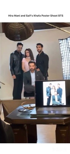 Hira Mani and Saif’s Khafa Poster Shoot BTS#hiramani #saifalikhan #drama #shoot #shorts