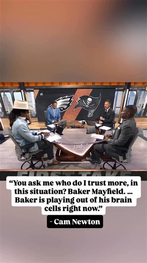 280K views · 3.8K reactions | @cam trusts Baker Mayfield over Jalen Hurts if the game was on the line  | ESPN First Take | Facebook