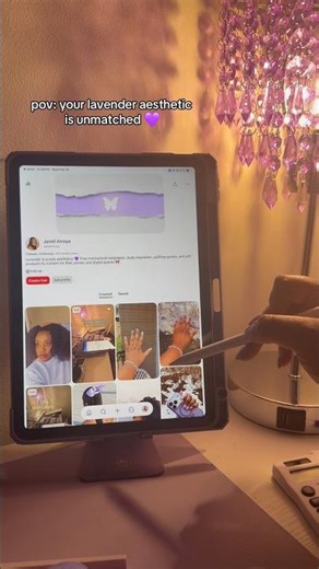 Lavender study aesthetic that motivates you to win 💜✨ #studyaesthetic #pinterest #purpleaesthetic