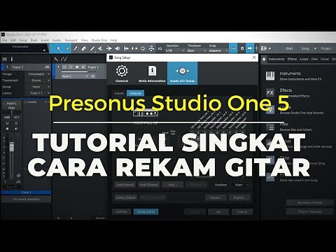 Cara setting INPUT DAN OUTPUT/AUDIO INTERFACE di STUDIO ONE 5 SANGAT MUDAH !!!