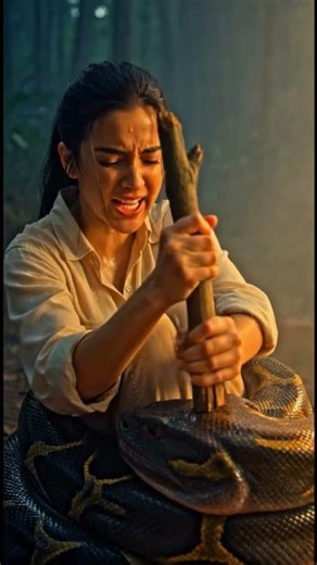 “लड़की और अजगर"“GIANT PYTHON ATTACK!”#cartoon #animation #funny #funnyshorts #youtubeshorts