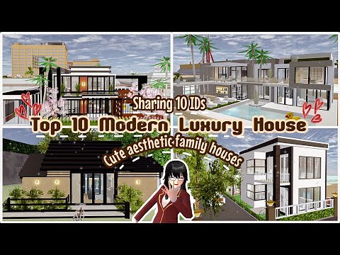 Top 10 Modern House IDs You Should Try in Sakura school simulator// ChiChi Sakura II