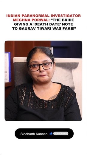 Bride giving DEATH NOTE to Indian Paranormal Society Gaurav Tiwari ka FAKE! - Meghna Porwal