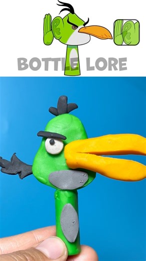 Making Sprunki OC Hal Ear From Angry Birds #clay #sprunki #incredibox #angrybirds #funny #drawing