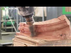 5 Axis CNC Router with Dual Moving Tables | Solid Wood Furniture Parts Machining