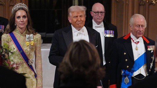 Los detalles de la cena de gala del rey Carlos III y Donald Trump: el homenaje de Kate Middleton a Lady Di y una polémica