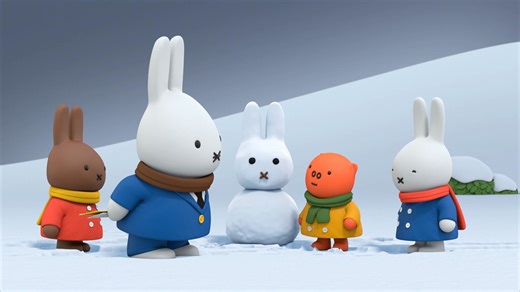 The first "Snow-Miffy" of the season!! ❄️❄️❄️ See what happens next on Miffy's Adventures Big & Small at Miffy's YouTube! #miffy #cute #bunny #nijntje | Miffy and Friends