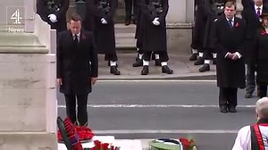 1K reactions · 265 shares | The Queen, alongside former and current members of state, laid wreaths at London's Cenotaph in a ceremony to commemorate the contribution that the British and Commonwealth military made during World War II. This year's ceremony was shortened, to limit the amount of standing time out of respect to ageing veterans and the Queen. | Channel 4 News | Facebook