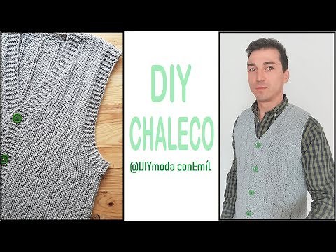Como tejer chaleco de hombre a dos agujas paso a paso