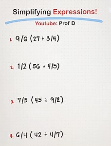 49K views · 511 reactions | Mastering the Art of Simplification: Turning Complex Expressions into Simple Genius! | Prof D | Facebook