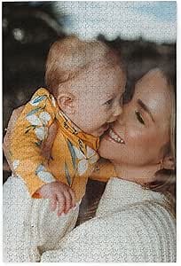 Custom Puzzles from Photos 300/500/1000 Pieces,Photo Puzzles Personalized,Customized Puzzle Gifts for Adults Family,Birthday, Wedding,Friends