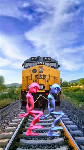 White colors alien dance Baby vs horse&Monsster train driver attack tom #funnyvideo