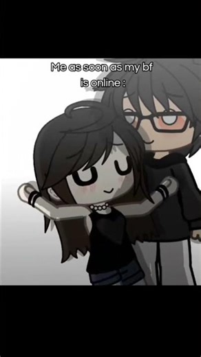 yes it's an long distance relationship before y'all say anything. #gacha #gachalove #couple #shorts