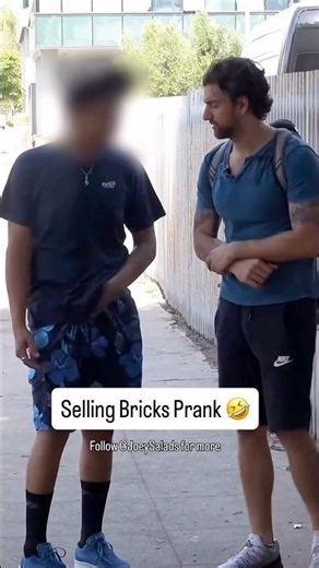 Selling Bricks Prank 🤣 #Pranks #JoeySalads #ViralVideos