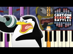 Skipper Vs Dave - Cartoon Beatbox Battles [Piano Tutorial]