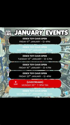 A big store clean up with some extra shelves installed, ready for this week’s opening come down and see us on… Friday 9th 12-4pm and Saturday 10th 10-2pm! 🦖 a FREE Plushy with every purchase over £10! See something you like? Ask for a price! (Pokemon in store only) #toystore #toyshop #OnlineToyStore #vintagetoys #colchester