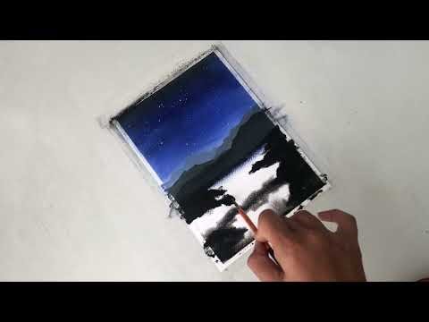 Painting Challenge With Only One Color | painting challenge for beginnres