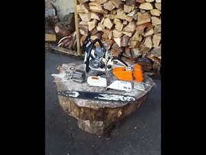 Stihl 034 Vintage Chainsaw. Detailed complete overview.
