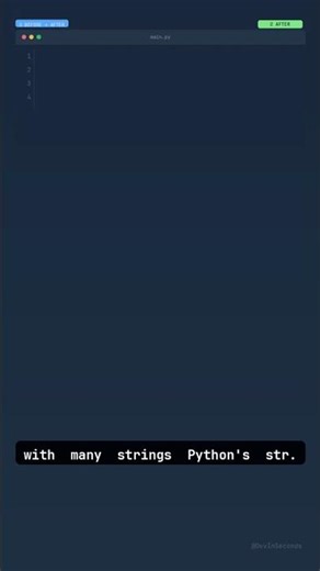 Stop Slow String Concatenation in Python! #Shorts