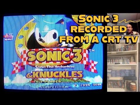 Sonic The Hedgehog 3 part1 played in a CRT TV