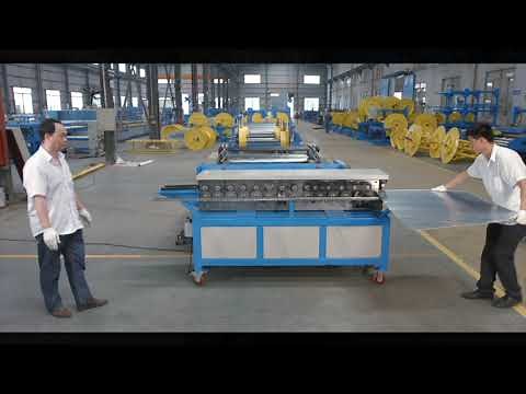 METMAC®️ How to do HVAC duct TDF joint flange and clip TDF cold roll forming machine