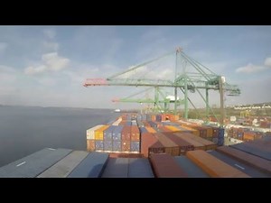 Timelapse - Entering Port of Halifax & Cargo Operations [4K]