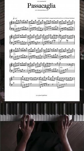 The Passacaglia by George Frideric Handel #piano