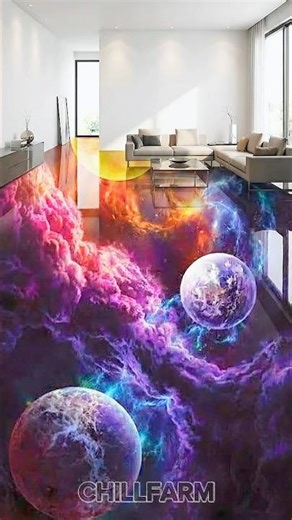 ☁️✨ Touch the Nebula Clouds – Project #12 🌌 Transforming a living space into a cosmic universe 🚀