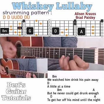 Whiskey Lullaby - Alison Krauss Brad Paisley guitar chords w/ lyrics & strumming tutorial