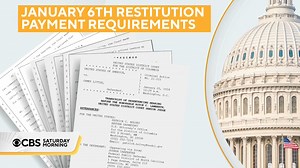 A CBS News report reveals only a fraction of the court-ordered payments to help repair the January 6 Capitol damage have been paid repaid and that taxpayers are still footing most of the bill. Scott MacFarlane explains why the Justice Dept. is struggling to get restitution from those convicted. | CBS Mornings