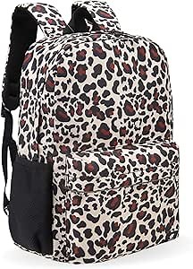 Fenrici Cheetah Backpack for Girls, Teens, Women, Girl's Backpack, Kids' School Bookbags with Padded Laptop Compartment, Cheetah, Animal Print, 17 Inch