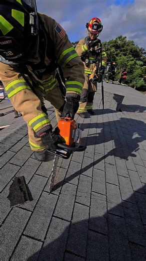 4.5K views · 82 reactions | Vertical ventilation: Removal of super heated toxic gases and smoke!  We practice to be proficient. We practice to be safe. We practice to save lives! Thank you The Orange City Fire Department for letting us play. | The Volusia County Professional Firefighters Association | Facebook