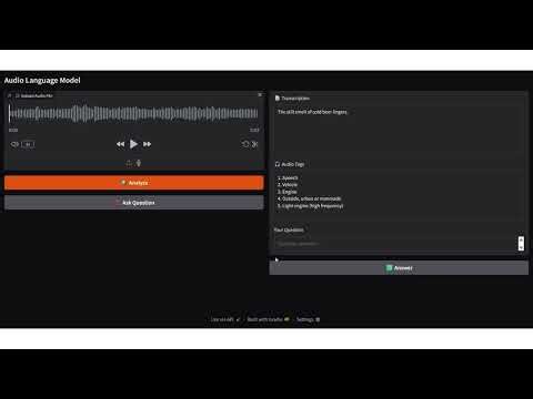 Audio language Model | Real-Time Transcripts & Insights