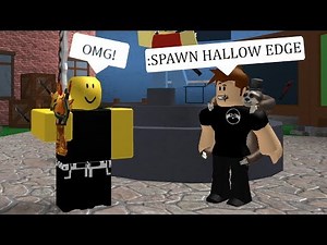 USING ADMIN COMMANDS TO SPAWN KNIVES! (Roblox)